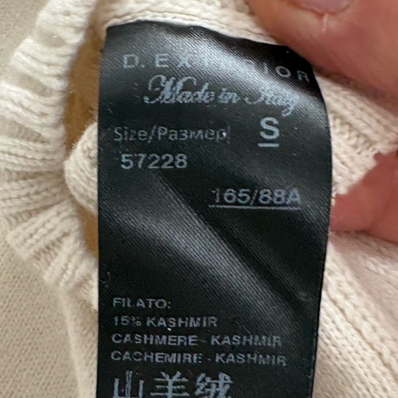 D. Exterior Cashmere Blend Mock Neck Sweater - Picture 7 of 10